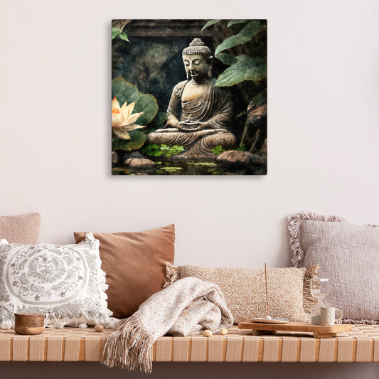 The Meditating Buddha. Serenity and Calm
