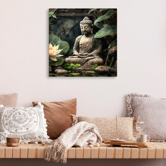 The Meditating Buddha. Serenity and Calm