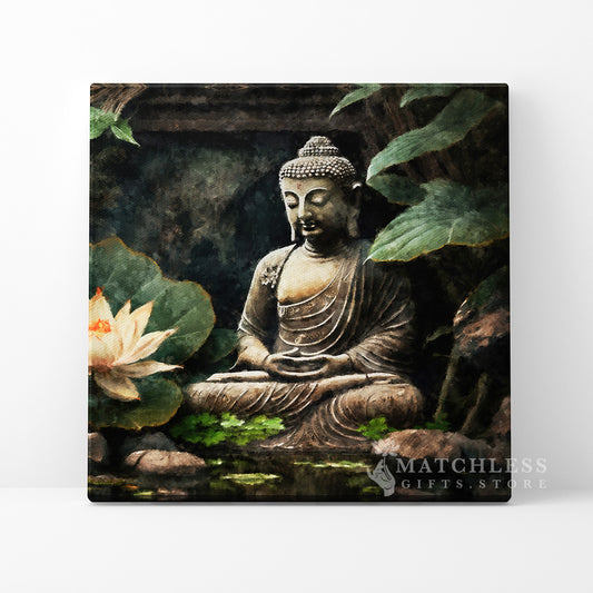 The Meditating Buddha. Serenity and Calm