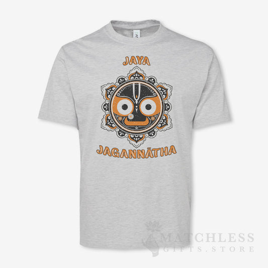 Jaya Jagannatha Mens Slim Fit T-Shirt Grey Marl Matchless Gifts