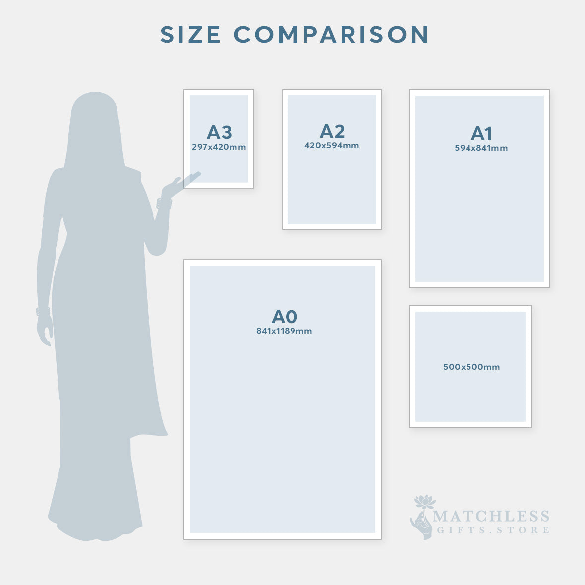 Matchless Gifts Size Comparison