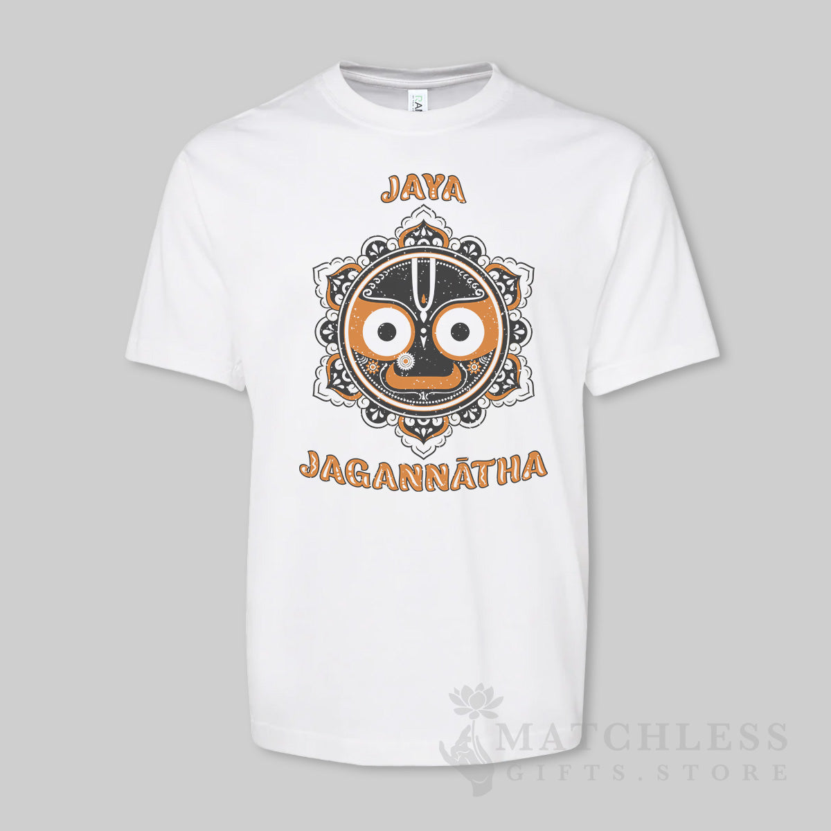 Jaya Jagannatha Mens Slim Fit T-Shirt White Matchless Gifts